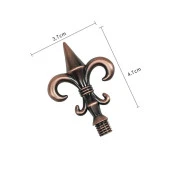 Mum Mühür Damga Kolu Döküm Metal Mühür Sapı Bakır Zambak thumbnail 2