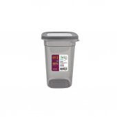 6lı Saklama Kabı Seti Şık Yeni Nesil Saklama Kabı 6 x 1,1 Lt Dikdörtgen Antrasit - 3