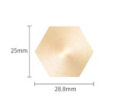 Boş Mum Mühür Pirinç Damga Kafası Petek Şekil 25x28.8mm Gold thumbnail 4