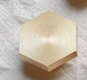 Boş Mum Mühür Pirinç Damga Kafası Petek Şekil 25x28.8mm Gold thumbnail 7