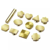 Boş Mum Mühür Pirinç Damga Kafası Petek Şekil 25x28.8mm Gold thumbnail 11