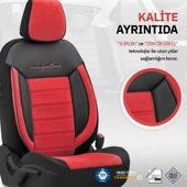 Otom Comfortline Series Universal Tay Tüyü Oto Koltuk Kılıfı  Kırmızı - 4