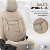 Otom Comfortline Series Universal Tay Tüyü Oto Koltuk Kılıfı  Bej - 4