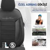 Otom Comfortline Series Universal Tay Tüyü Oto Koltuk Kılıfı  Siyah - 3