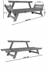 Woodesk Adalar Masif Tik-Turuncu Renk 2li Kanepe CPT8172-210 thumbnail 8