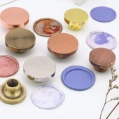 Boş Mum Mühür Gümüş Damga Kafası Yuvarlak 30mm Bronz thumbnail 9