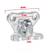 Açılı T Bağlantı Çektirme Şeffaf Plastik Köşe Birleştirme Kelebek (10 ADET) - 2