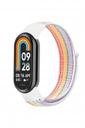 Xiaomi Mi Band 8 Uyumlu Kayış Örme Cırtlı Naylon Kordon - 1