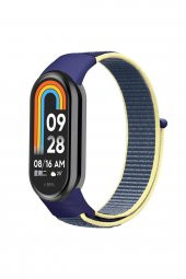 Xiaomi Mi Band 8 Uyumlu Kayış Örme Cırtlı Naylon Kordon - 1