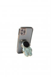 Oppo A5 2020 CPH1931 Uyumlu Kılıf Astronot Gizli Standlı Silikon Lazer Arkası şeffaf Tpu - 1