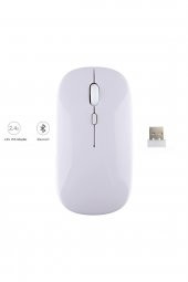 Apple iPad Mini 5 6 Uyumlu Mouse Bluetooth Wireless Şarj Edilebilir Fare 2.4g - 1