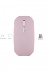 Samsung Galaxy Note N8000 N8005 Uyumlu Mouse Bluetooth Wireless Şarj Edilebilir Fare 2.4g - 1