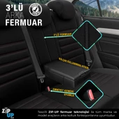 Otom Limited Design Ekstra Destekli Oto Koltuk Kılıfı  Siyah-Kırmızı - 5