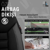Otom Limited Design Ekstra Destekli Oto Koltuk Kılıfı  Siyah-Gri - 4