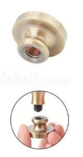 Boş Mum Mühür Bronz Damga Kafası Yuvarlak 30mm Bronz thumbnail 8