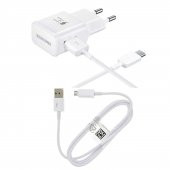 Samsung Xiaomi Mi Foco X2 TA20 Micro & Type-C Kablolu 15W Hızlı Şarj Aleti Beyaz (Samsung Türkiye Garantilidir) - 1
