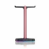 HS01 RGB Aydınlatmalı İkili Kulaklık Standı GB-HS01 - 1