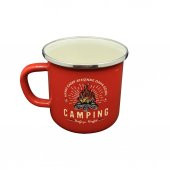 Orcamp Retro Emaye Kupa Bardak Adventure Kırmızı (OUT-1900) - 1