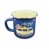 Orcamp Retro Emaye Kupa Bardak Adventure Mavi (OUT-1900) - 1