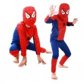 Spiderman Kostüm - Örümcek Adam Çocuk Kostümü - Maskeli Örümcek Adam Kostümü - 1