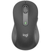 Logitech M650 L Solak Signature Kablosuz Mouse Siyah 910-006239  Sol El iİçin, Büyük Boy, Bluetooth, 5 tuşlu, Geri dönüştürülmüş malzeme - 1