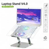 Katlanabilir 3 Kademe Fan Ayarlı Tablet MacBook Notebook Sehpası LT01 - 5