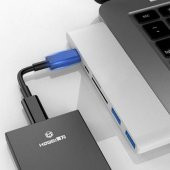 POLHAM Typc-e USB 3.0 Type-C Şarj Usb Kart Reader Çoğaltıcı Hub 6in1 sd kart okuyucu Usb Çoğaltıcı - 3