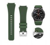 Samsung Gear S3 46mm Frontier Klasik Uyumlu Silikon Saat Kordon Kayış - 4