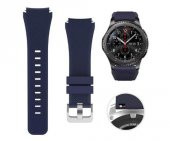 Samsung Gear S3 46mm Frontier Klasik Uyumlu Silikon Saat Kordon Kayış - 5