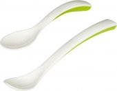 IKEA 2li Mama Kaşığı, Beyaz-Yeşil Ikea Bebek Mama Kaşığı 2li 13-16 cm - 2