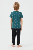 Arnetta 2504 Parrot Erkek Çocuk Kısa Kol Pijama Takım - 4