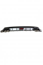 Toyota Corolla Difüzör Arka Tampon Eki Gri 4çıkış 2016 thumbnail 2