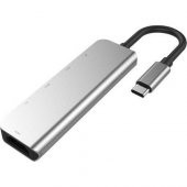 Coofbe 60W 5İN1 Hub Type-C Dönüştürücü Type-C Çoğaltıcı 4K  HDMI 2xUSB+2x PD Girişli Adaptör Çoklayıcı - 1