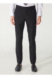 Normal Bel Slim Fit Siyah Erkek Takım Elbise Tk1006900236 - 3