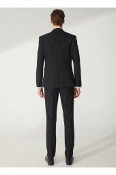 Normal Bel Slim Fit Siyah Erkek Takım Elbise Tk1006900236 - 5