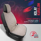 Otom Active Pro Serisi Koruyucu Oto Koltuk Minderi  Bej - 4