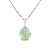 Damla Kehribar Kolye Yeşil 3.6 gr - 1