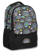 Cennec Siyah Smile Kız ve Erkek İlkokul Okul Çantası - Üç Bölmeli Sırt Çantası thumbnail 1