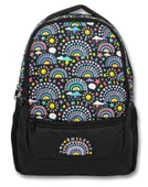 Cennec Siyah Smile Kız ve Erkek İlkokul Okul Çantası - Üç Bölmeli Sırt Çantası thumbnail 2