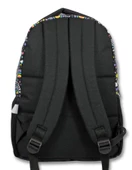 Cennec Siyah Smile Kız ve Erkek İlkokul Okul Çantası - Üç Bölmeli Sırt Çantası thumbnail 3