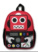 Cennec Siyah Kırmızı Robot Erkek Çocuk Anaokulu Okul Sırt Çantası thumbnail 2