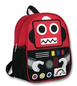 Cennec Siyah Kırmızı Robot Erkek Çocuk Anaokulu Okul Sırt Çantası thumbnail 1