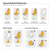 Otom Active Line Serisi Koruyucu Oto Koltuk Minderi Füme - 6