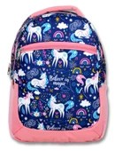 Cennec Mavi Pembe Unicornlar Kız Çocuk İlkokul Sırt Çantası - 2