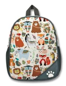 Cennec Gri Hayvanlar Erkek Çocuk Anaokulu Okul Sırt Çantası thumbnail 2