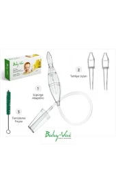BABY-VAC Burun Aspiratörü Elektrik Süpürgesi Ile Çalışır. - 2