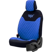 Otom Rsx Sport Koruyucu Oto Koltuk Minderi 2li Set  Mavi - 4