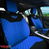 Otom Rsx Sport Koruyucu Oto Koltuk Minderi 2li Set  Mavi - 2