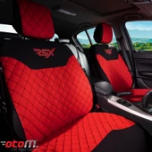Otom Rsx Sport Koruyucu Oto Koltuk Minderi 2li Set  Kırmızı - 2