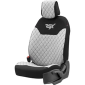 Otom Rsx Sport Koruyucu Oto Koltuk Minderi 2li Set  Gri - 4